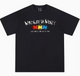 MEDM Ink Word Embroidered Short-sleeved T-shirt