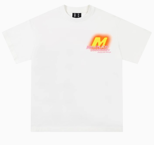MEDM Circular Font Short Sleeve T-Shirt