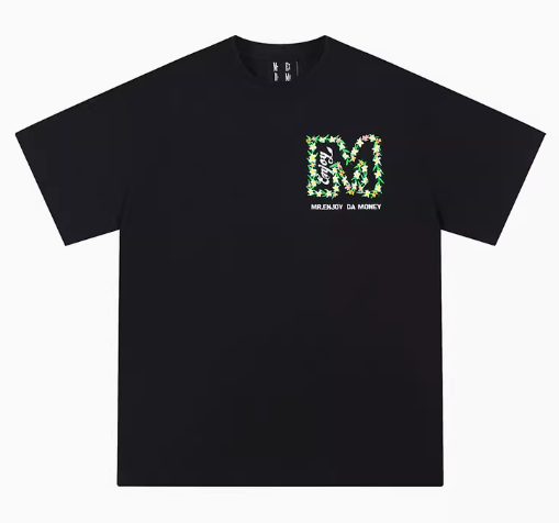 MEDM Embroidered wreath short-sleeved T-shirt