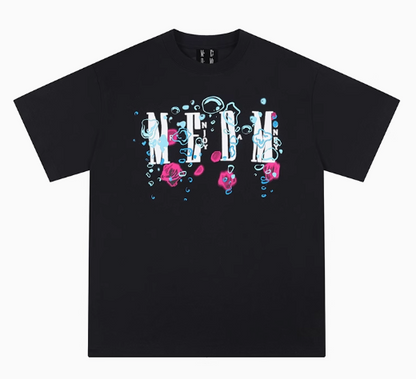 MEDM Boiling Bubbles Embroidered Short-sleeved T-shirt