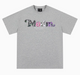 MEDM Floral Fruit Branch Padded Patch Embroidered Short-sleeved T-shirt