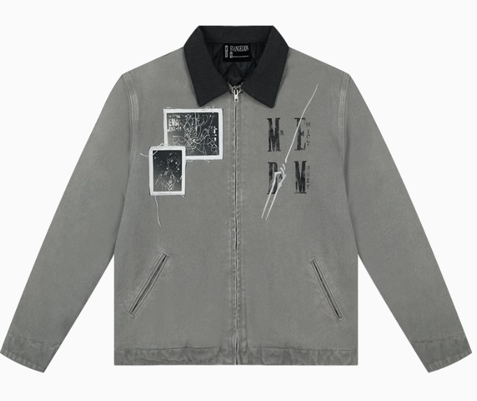MEDMxEVA Joint Patch Washed Detroit Jacket