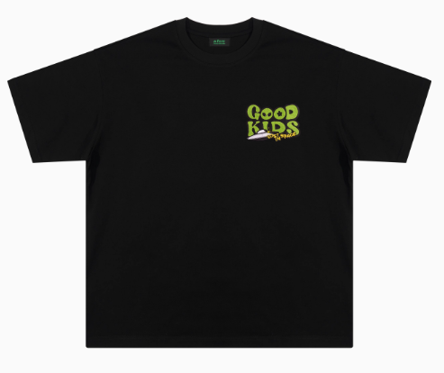 AFGK Letter Embroidered Short-sleeve T-shirt