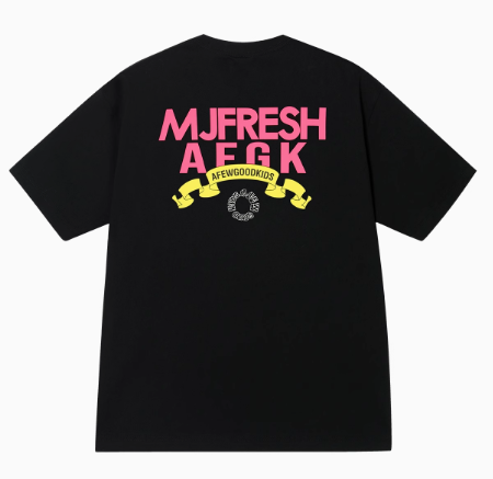 AFGKxMJFRESH Ribbon Printed Short-sleeved T-shirt