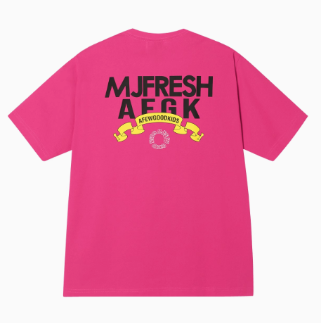 AFGKxMJFRESH Ribbon Printed Short-sleeved T-shirt