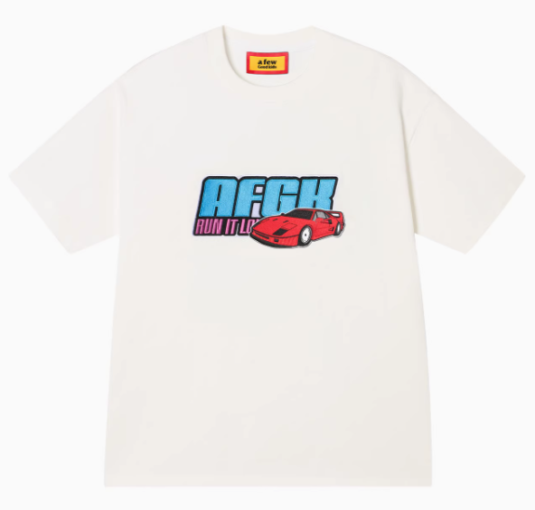 AFGK "JDM" Motorcycle Velcro Embroidered Short-sleeved T-shirt