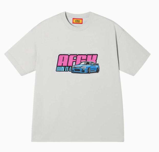 AFGK "JDM" Motorcycle Velcro Embroidered Short-sleeved T-shirt