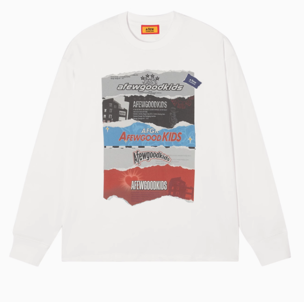 AFGK Rip Paper Poster Long Sleeve T-Shirt