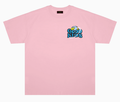 AFGK Letter Embroidered Short-sleeve T-shirt