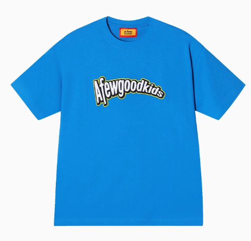 AFGK Curved Patch Embroidered Short-sleeved T-shirt