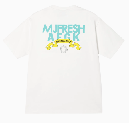 AFGKxMJFRESH Ribbon Printed Short-sleeved T-shirt