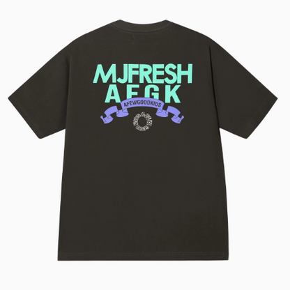 AFGKxMJFRESH Ribbon Printed Short-sleeved T-shirt