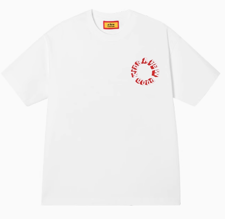 AFGK Slogan Letter Print Short-sleeved T-shirt