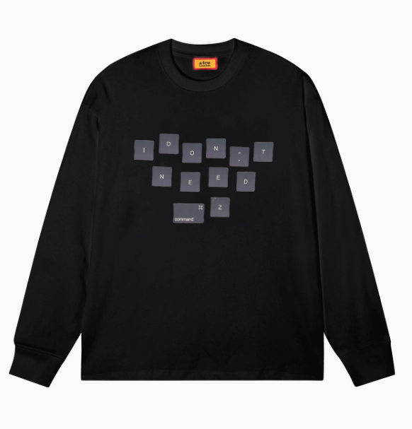 AFGK No command Z Washed Long-sleeved T-shirt