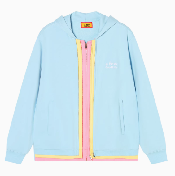 AFGK Colorful Multi Placket Cardigan Sweatshirt