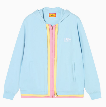 AFGK Colorful Multi Placket Cardigan Sweatshirt