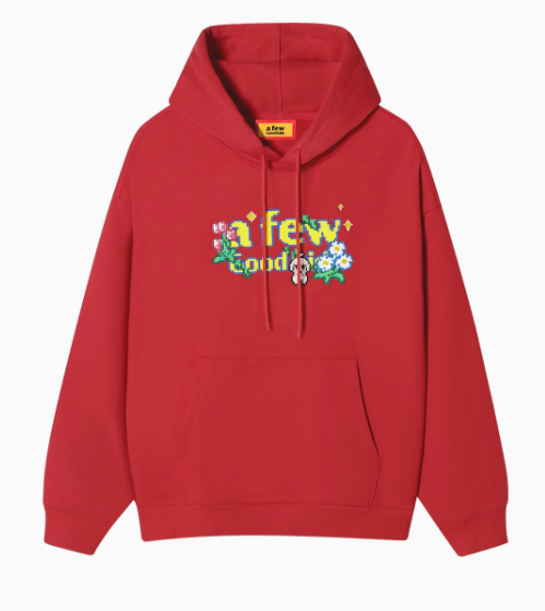 AFGK Pixel Style Embroidered Hoodie