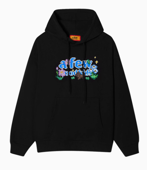 AFGK Pixel Style Embroidered Hoodie