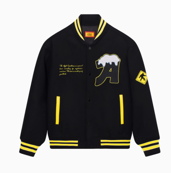 AFGK Yeti Logo Embroidered  Baseball Jacket