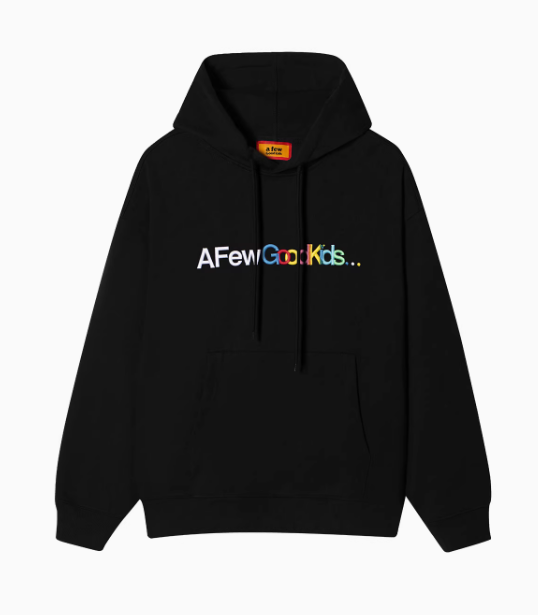 AFGK Gradient Embroidered Overlay Hoodie