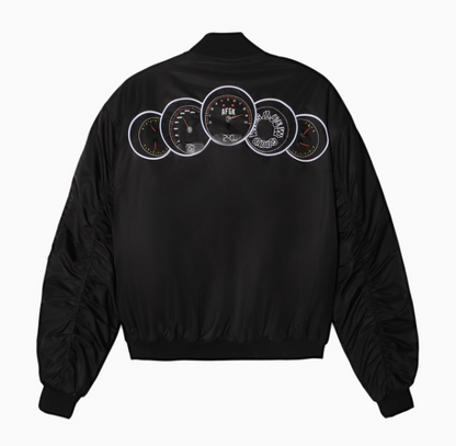 AFGK Supercar Tachometer MA1 Bomber Jacket