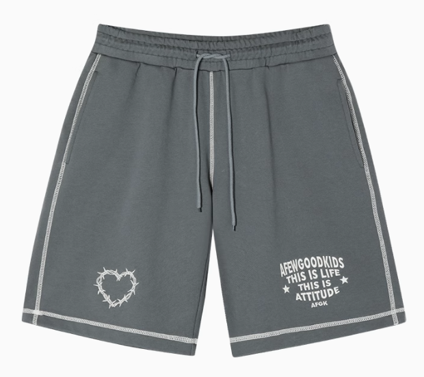 AFGK Hip Hop Terry Casual Shorts