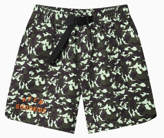 AFGK Street Military Green Camouflage Shorts
