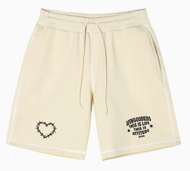 AFGK Hip Hop Terry Casual Shorts