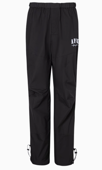 AFGK Letter Logo Full Zipper Pants