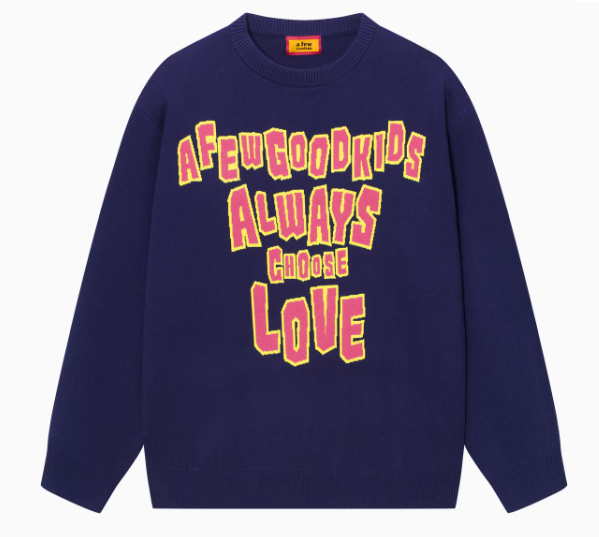 AFGK Logo Lettered Wool Sweater