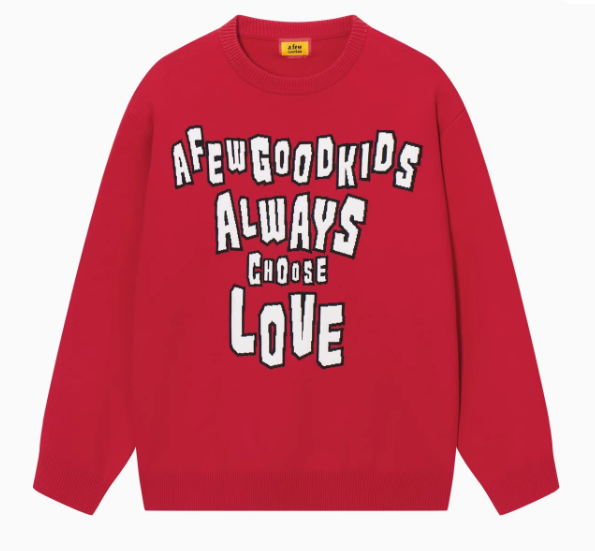 AFGK Logo Lettered Wool Sweater