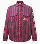 BIPOLAR Vintage Plaid Long-sleeve T-shirt