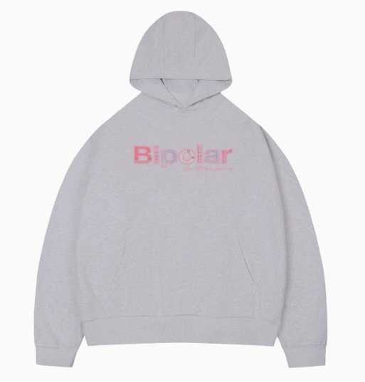 BIPOLAR Colorful Plaid Patch Logo Hoodie