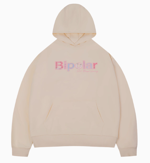 BIPOLAR Colorful Plaid Patch Logo Hoodie