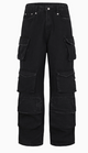 BIPOLAR Washed Multi-pocket Cargo Jeans
