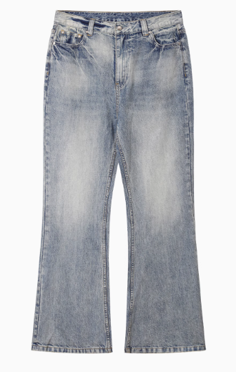BIPOLAR Mild Light Color Washed Cleanfit Denim Jeans