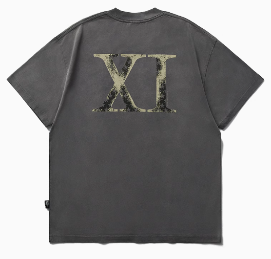 REMEDY Distressed Letter Print Short-sleeve T-shirt