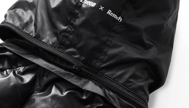 REMEDYxSTA Double Star Removable Hooded Cotton Coat