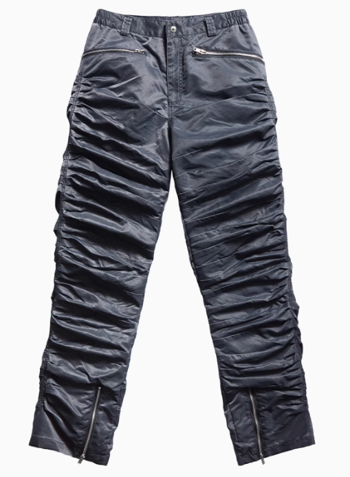 REMEDY Pleated Zipper Casual Trousers