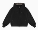 FDR Leopard Print Suede Hooded Jacket