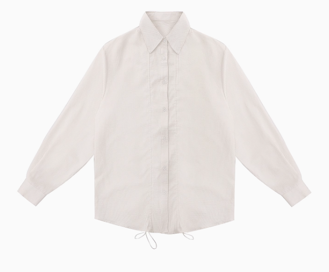 FDR Adjustable Shirring Long-sleeve Shirt