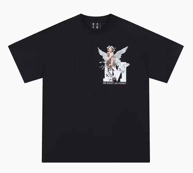MEDM Angel Print Short-sleeve T-Shirt