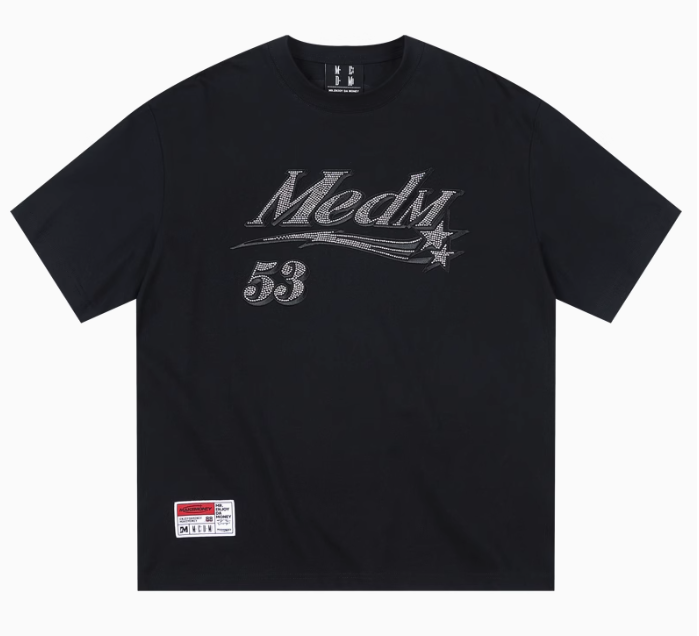MEDM Diamond Logo Hot Drill  Short Sleeve T-shirt