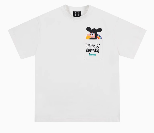 MEDM Cartoon Pocket Short-sleeve T-shirt