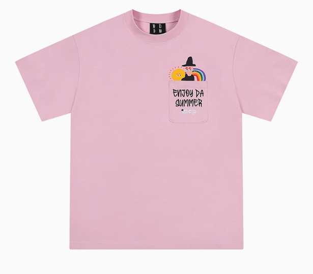 MEDM Cartoon Pocket Short-sleeve T-shirt