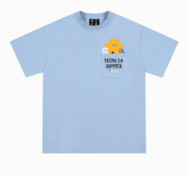 MEDM Cartoon Pocket Short-sleeve T-shirt