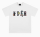 MEDMxNewmasus Butterfly Floral Print Short-sleeved T-shirt