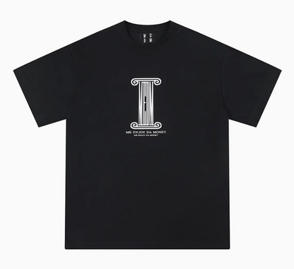 MEDM Roman Column Print Short-sleeved T-shirt