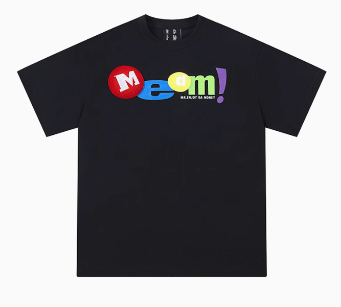 MEDM Toothbrush Embroidered M Short-sleeved T-shirt