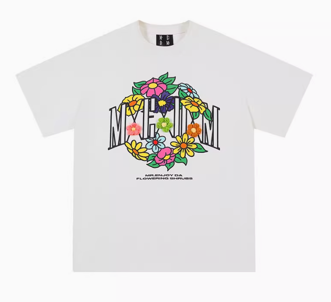 MEDM Hydrangea Design Short-sleeved T-shirt